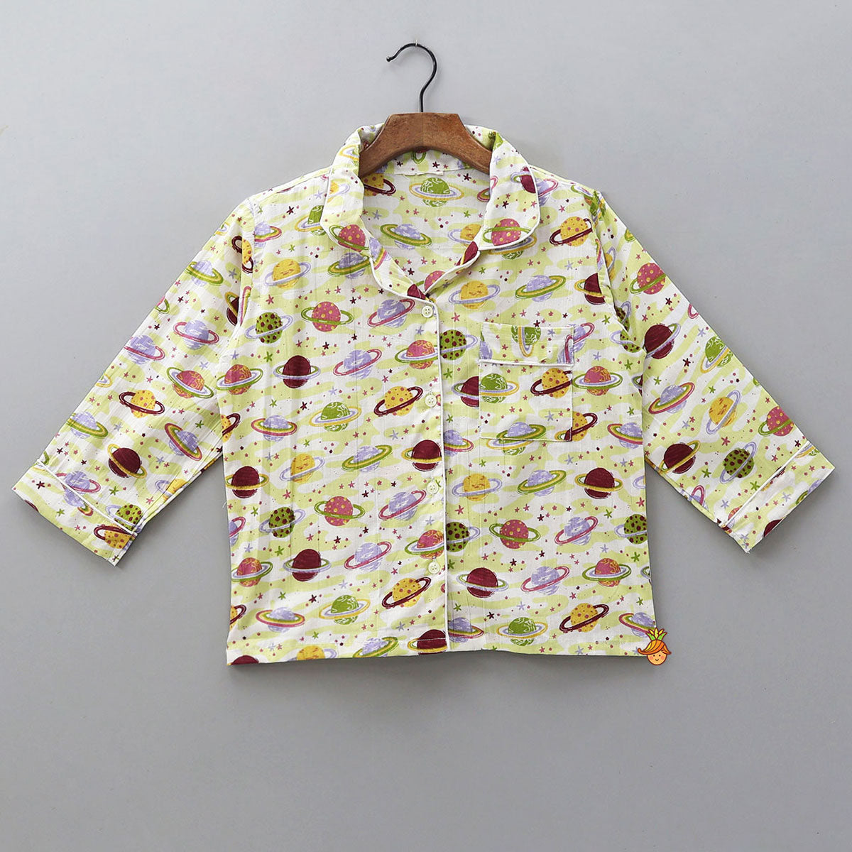 Space - Themed Planet Print Sleepwear