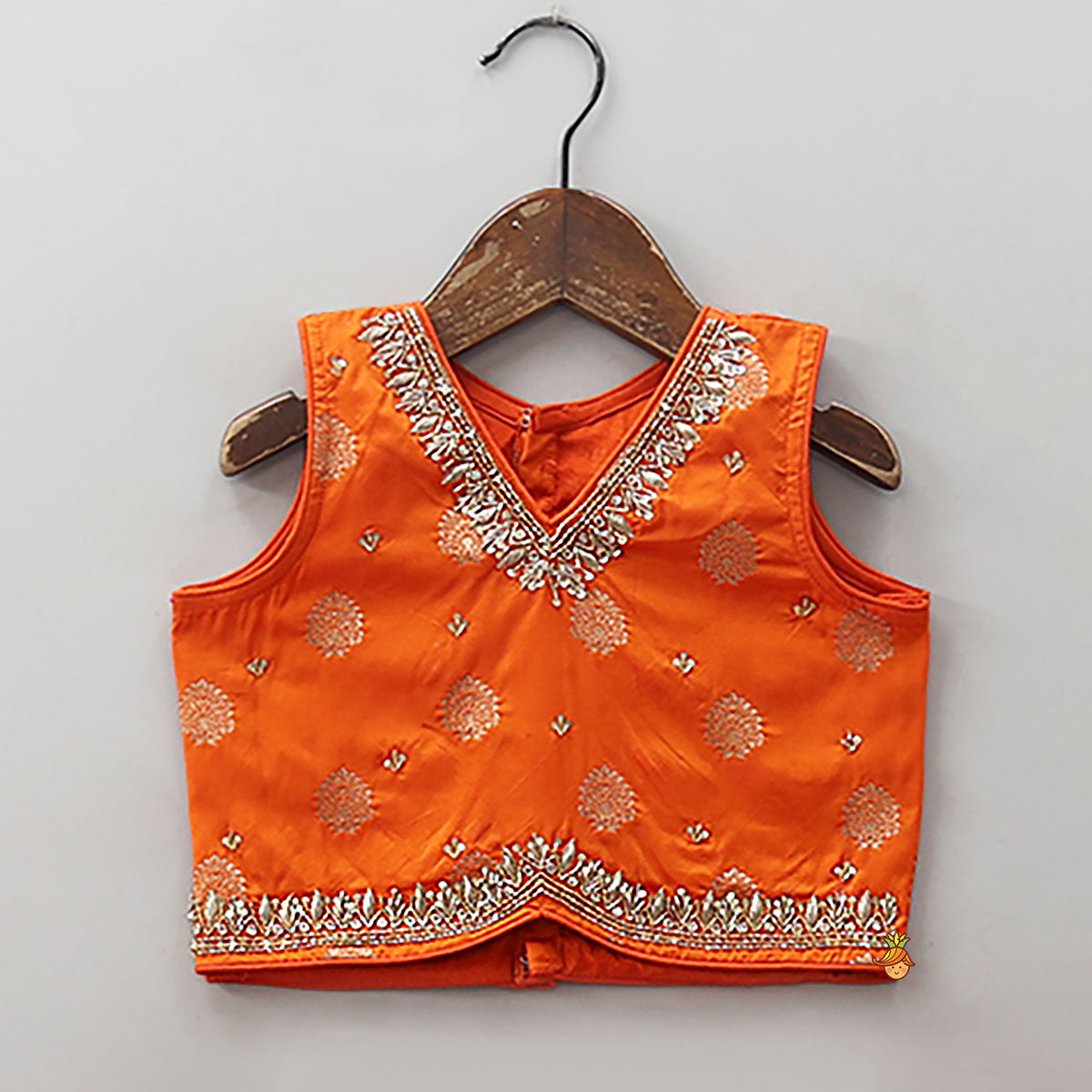 Pre Order: Embroidered Elegant Top And Brocade Lehenga With Matching Net Dupatta And Brocade Potli Bag