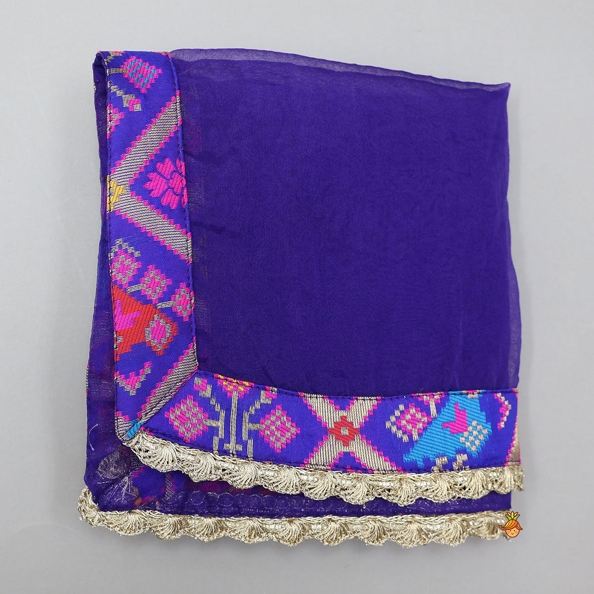 Pre Order: Gorgeous Embroidered Top And Brocade Lehenga With Matching Net Dupatta And Brocade Potli Bag