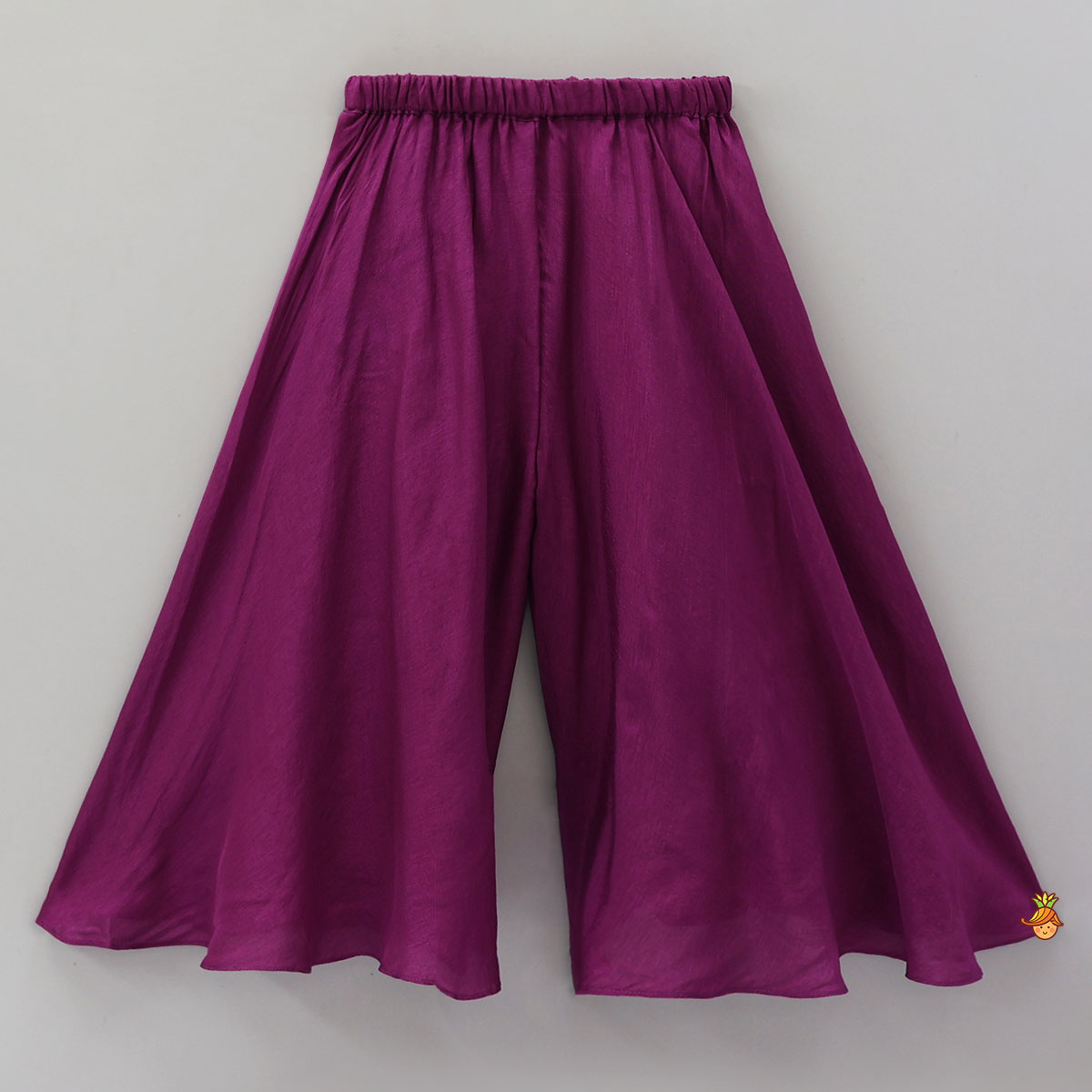 Pre Order: Jacket Style Peplum Top And Flared Palazzo