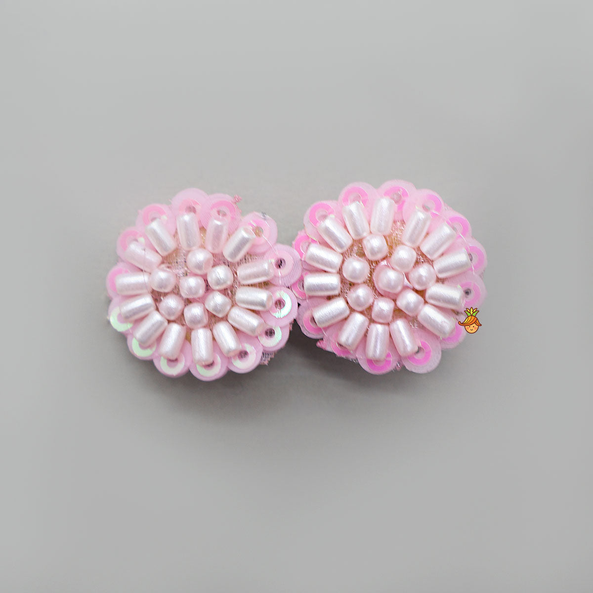 Sequins And Beads Work Hair Clips - Set Of 2