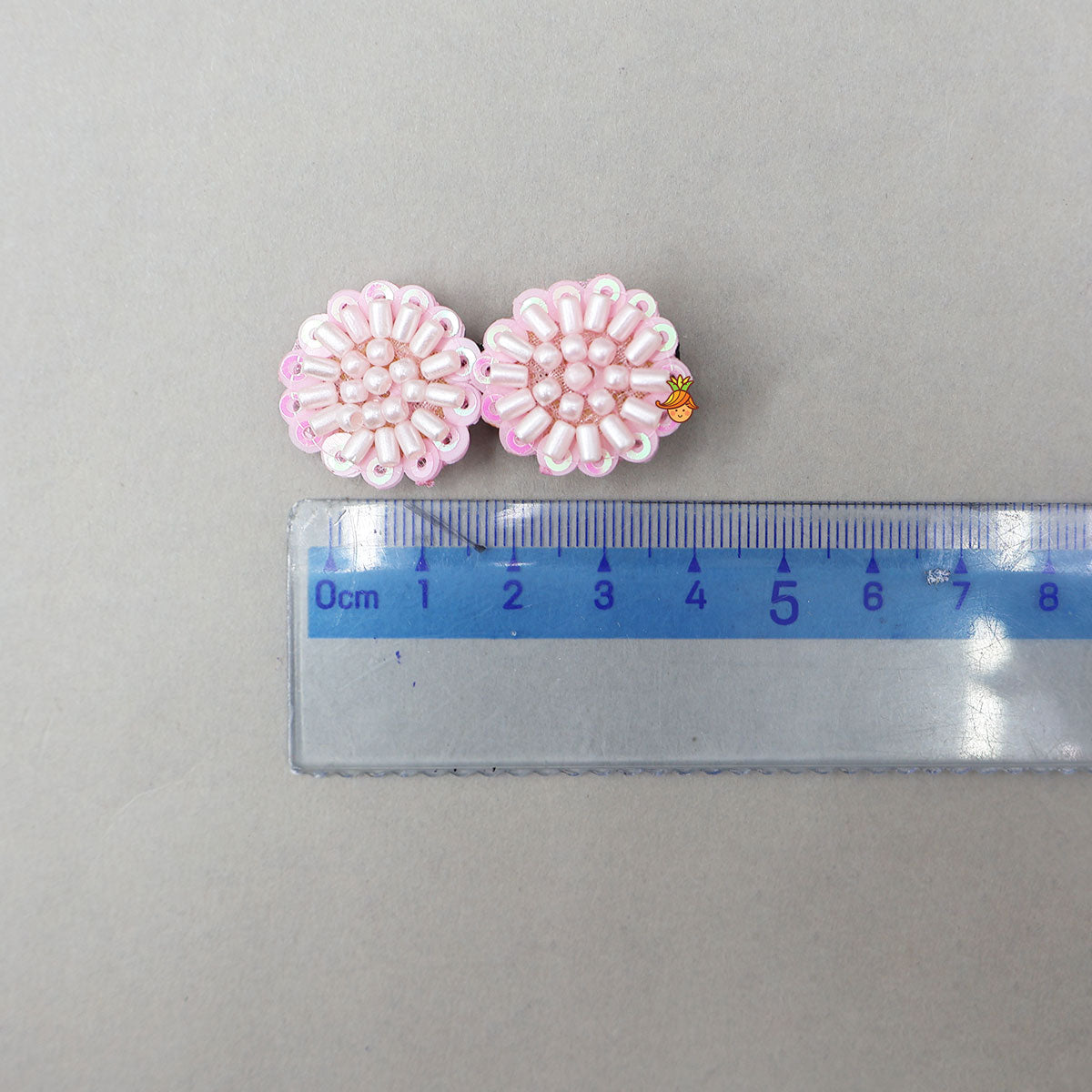 Sequins And Beads Work Hair Clips - Set Of 2