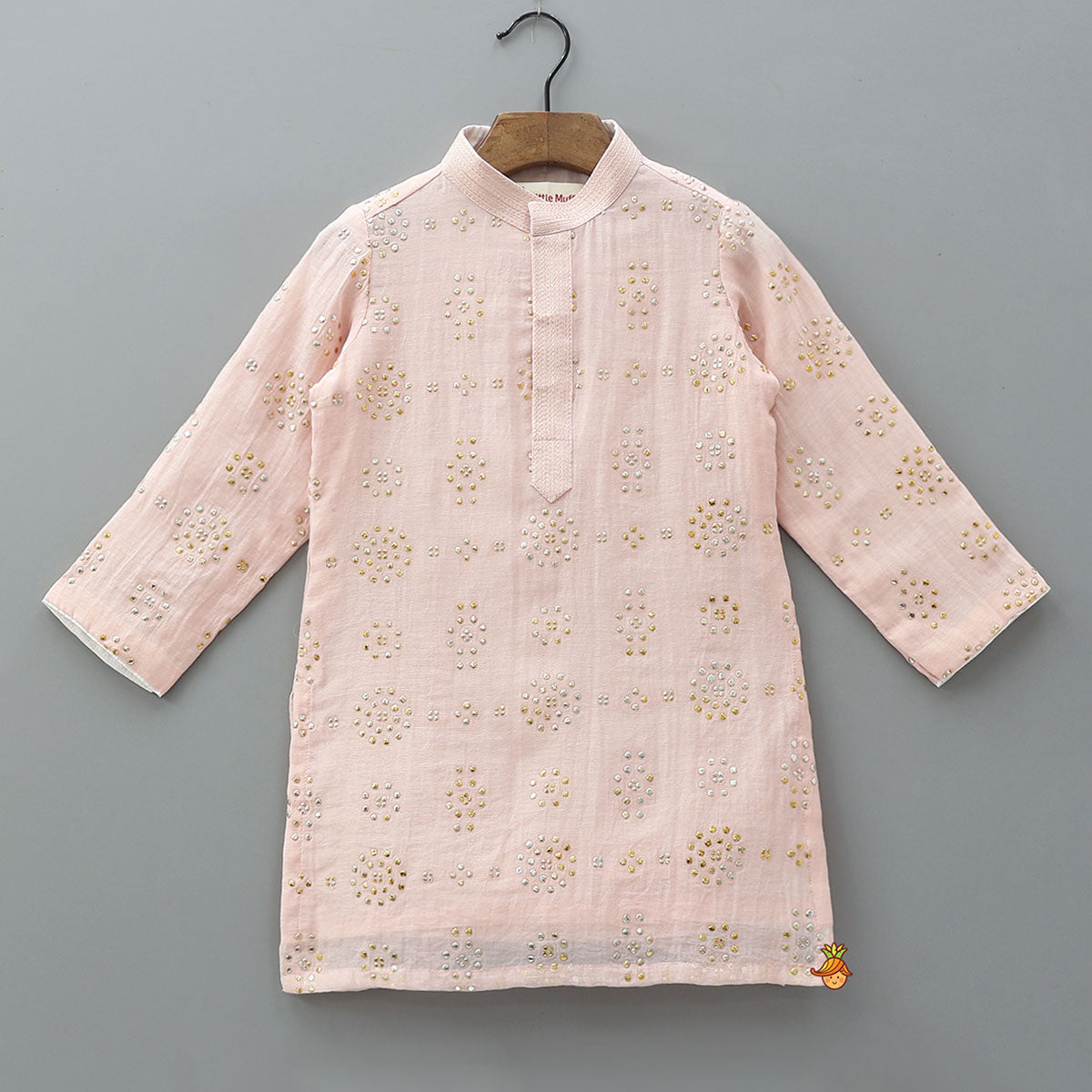 Pre Order: Ethnic Chanderi Kurta And Pyjama