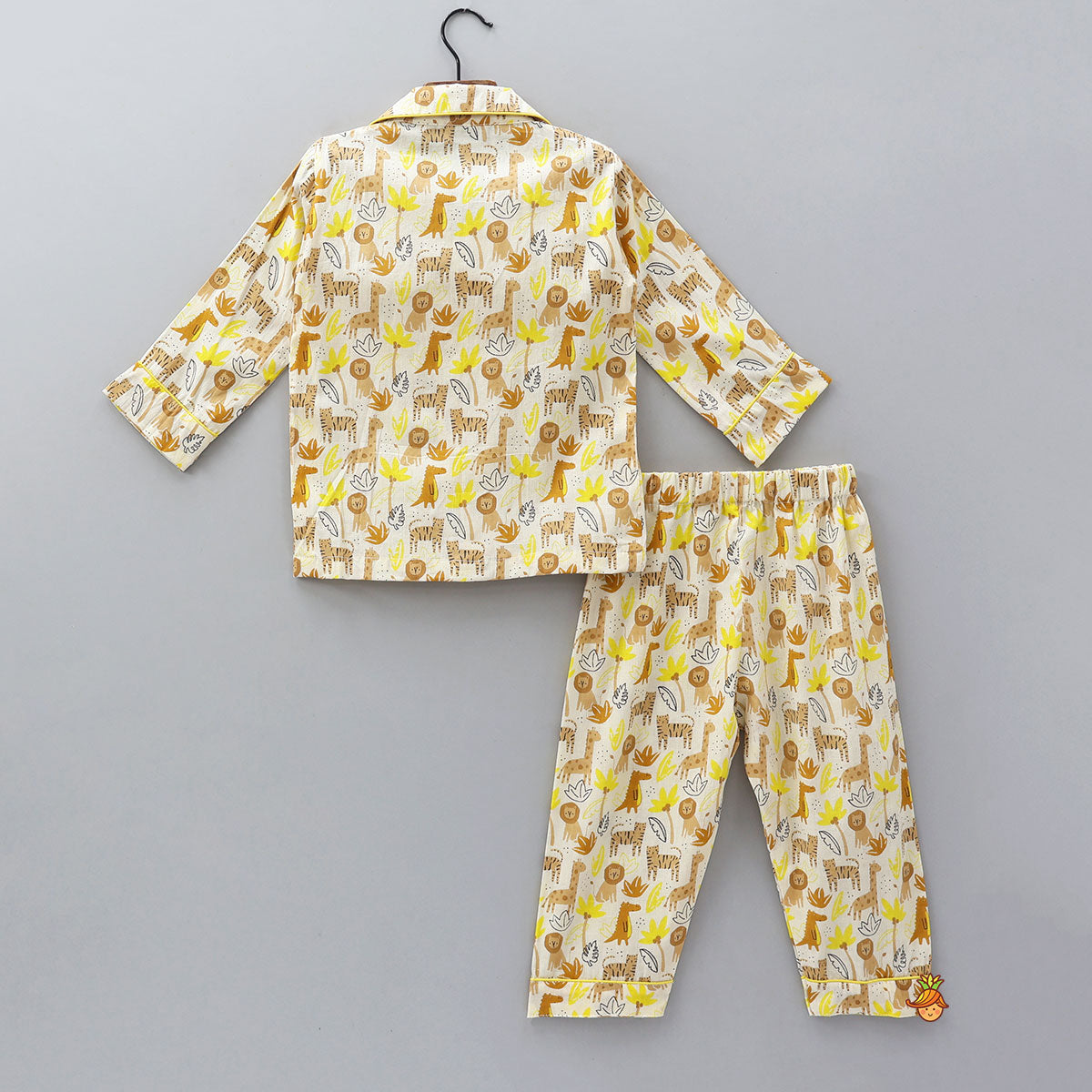 Pre Order: Jungle-Themed Printed Cotton Sleepwear