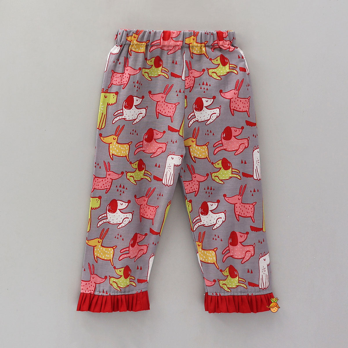 Pre Order: Frill-Detailed Cotton Sleepwear