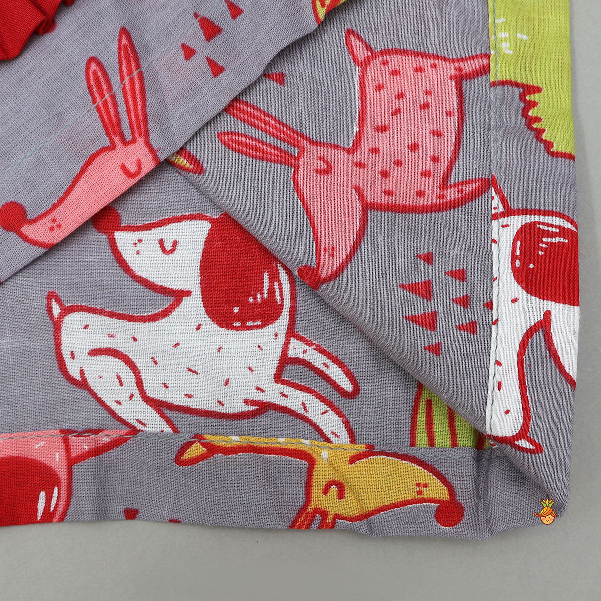 Pre Order: Frill-Detailed Cotton Sleepwear