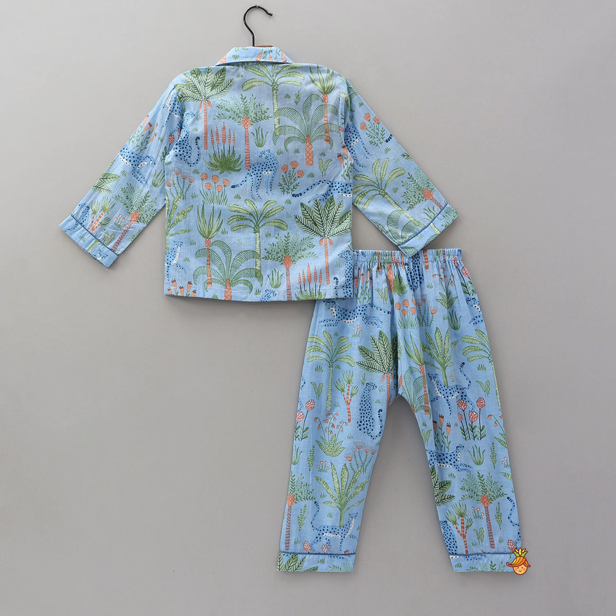 Pre Order: Jungle-Themed Printed Top And Pyjama