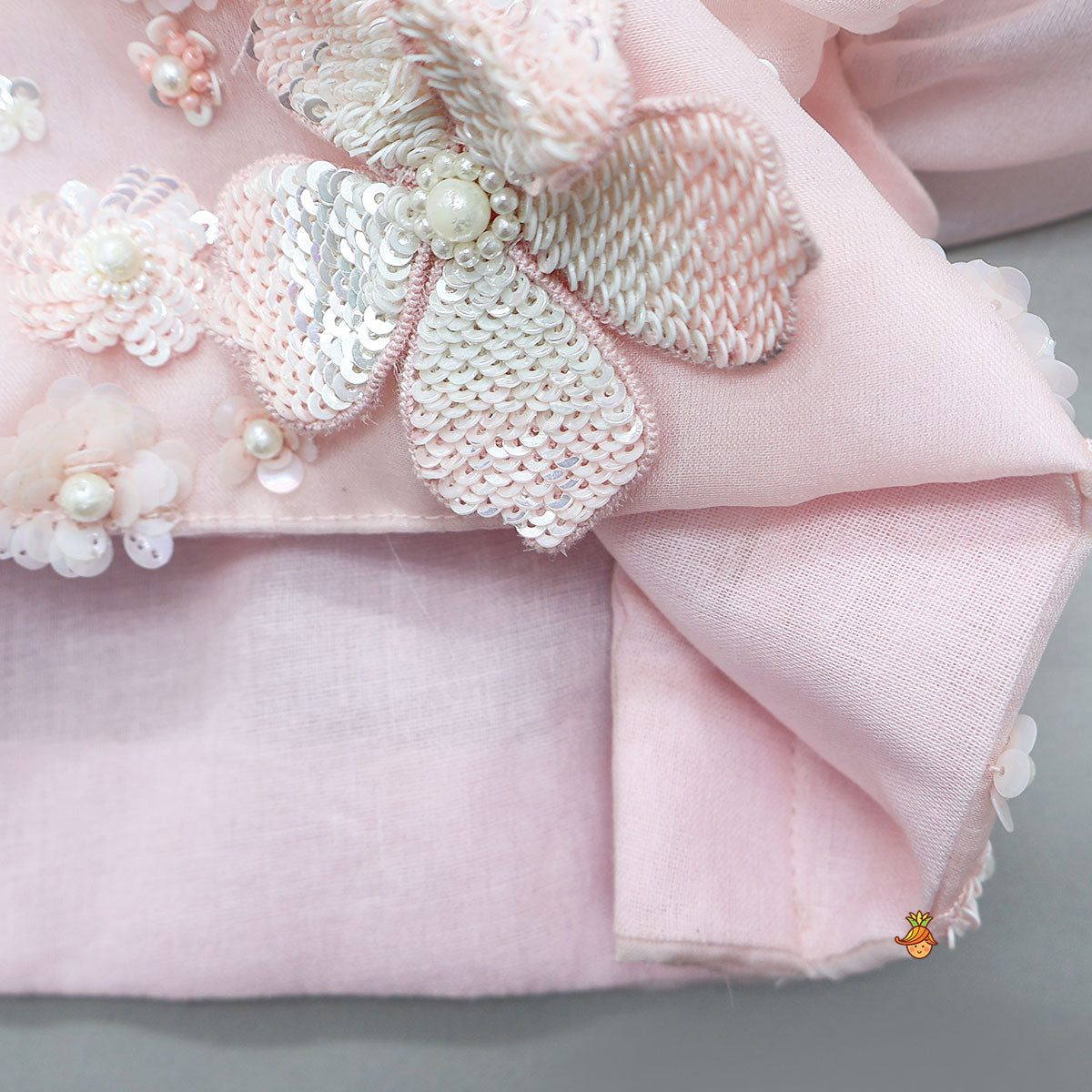 Pre Order: Cape Sleeves Crop Top With Attached Lehenga