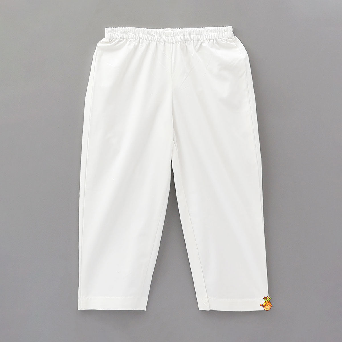 Pom-Pom Lace Work Printed Kurta And Pyjama