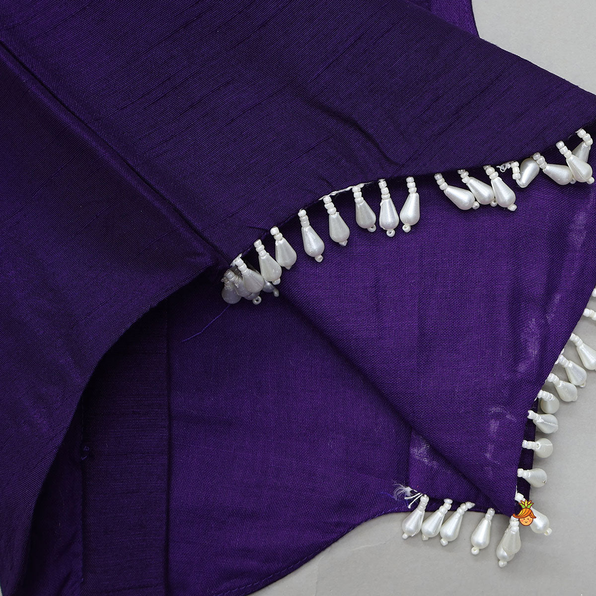 Pre Order: Embroidered Neckline Top And Palazzo With Organza Dupatta