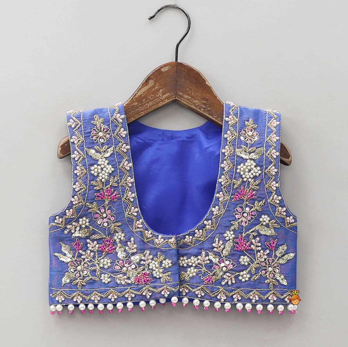 Adorable Shimmery Kurti With Embroidered Jacket And Flared Sharara