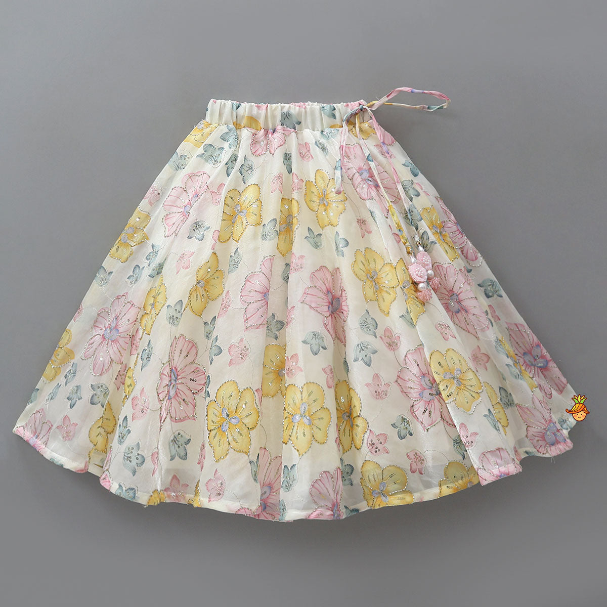 Pre Order: Back Tie-Up Crop Top And Lehenga