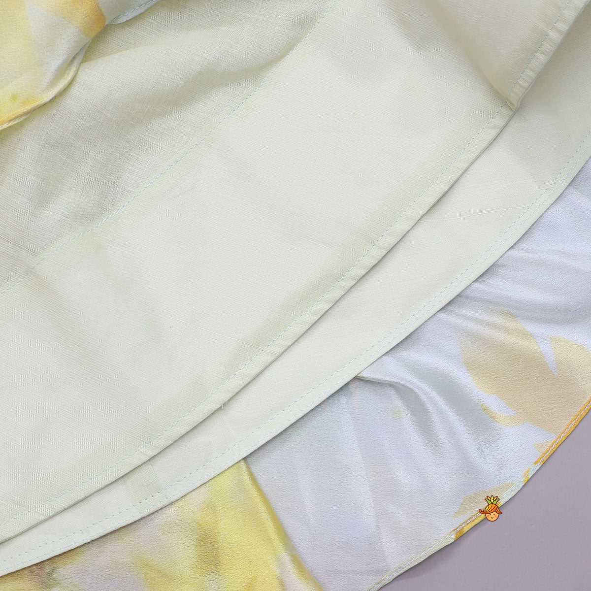 Multiple Hanging Tassel Detail Crop Top And Lehenga