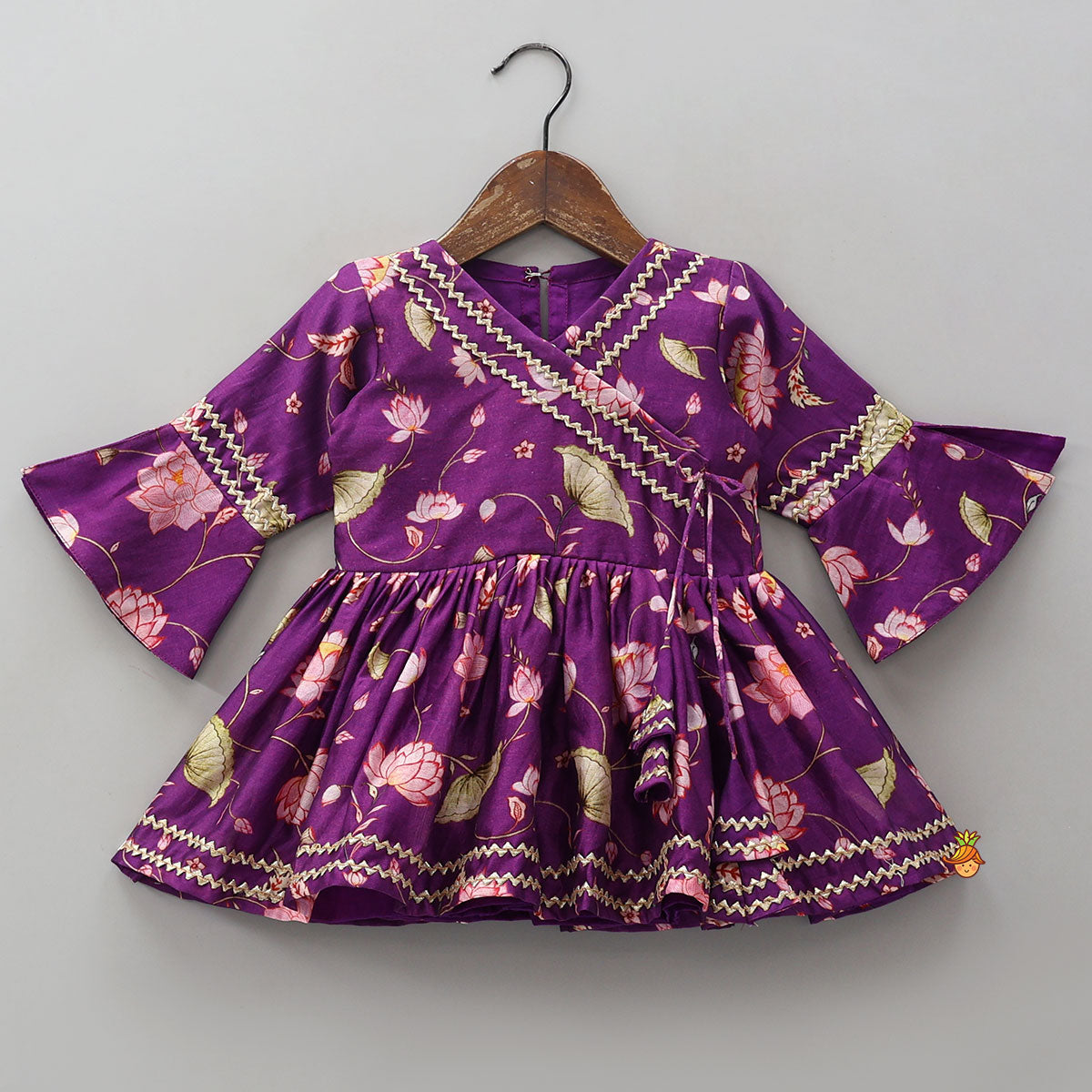 Pre Order: Angarkha Style Kurti And Palazzo