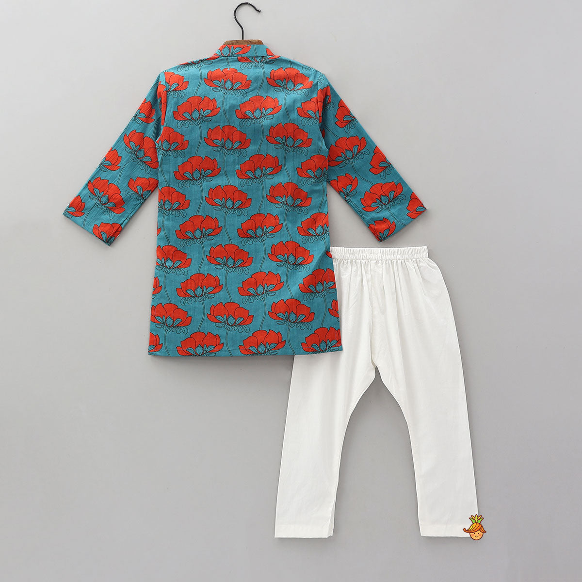 Pre Order: Vibrant Floral Printed Kurta With Pyjama