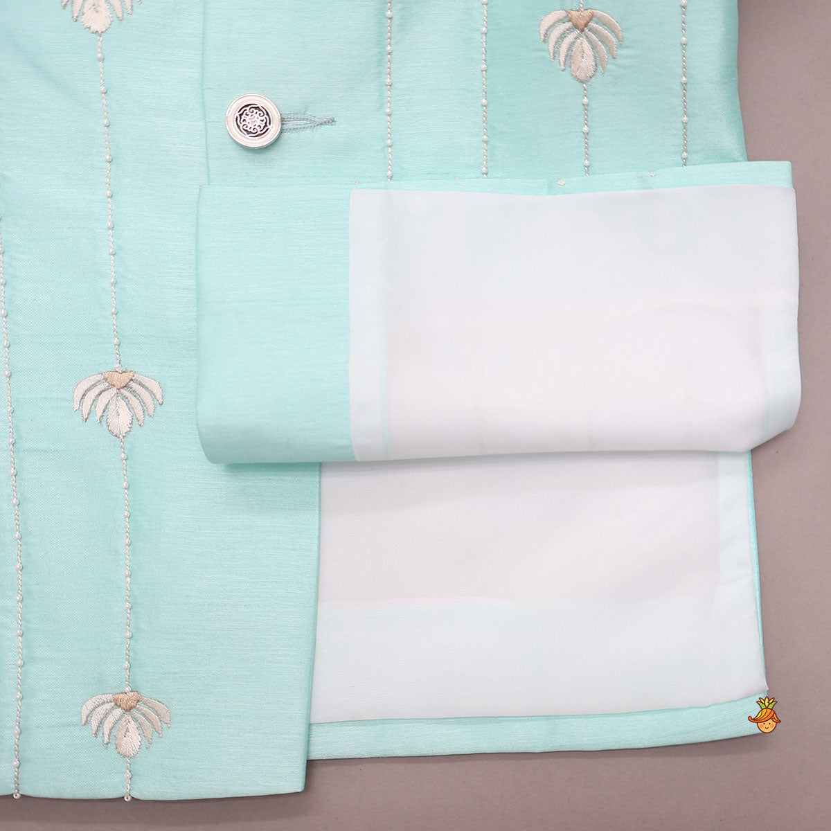 Thread Embroidered Sherwani And Dhoti