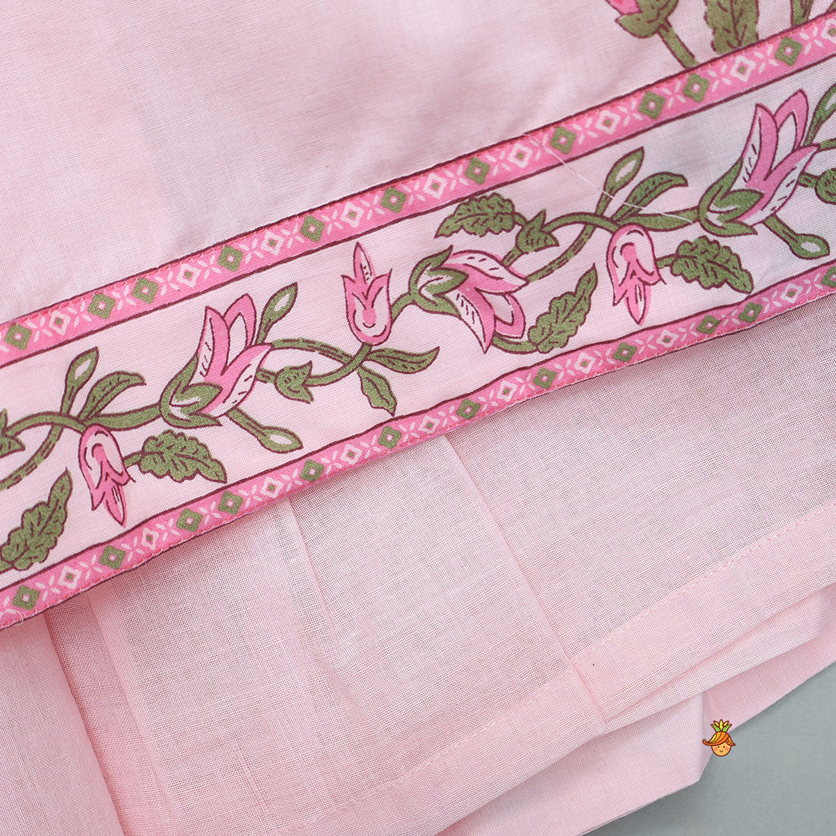 Floral Printed Asymmetric Top And Lehenga