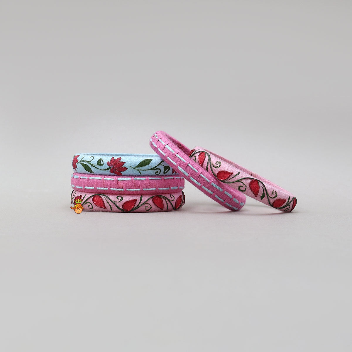 Hand-Painted And Handmade Thread Bangles