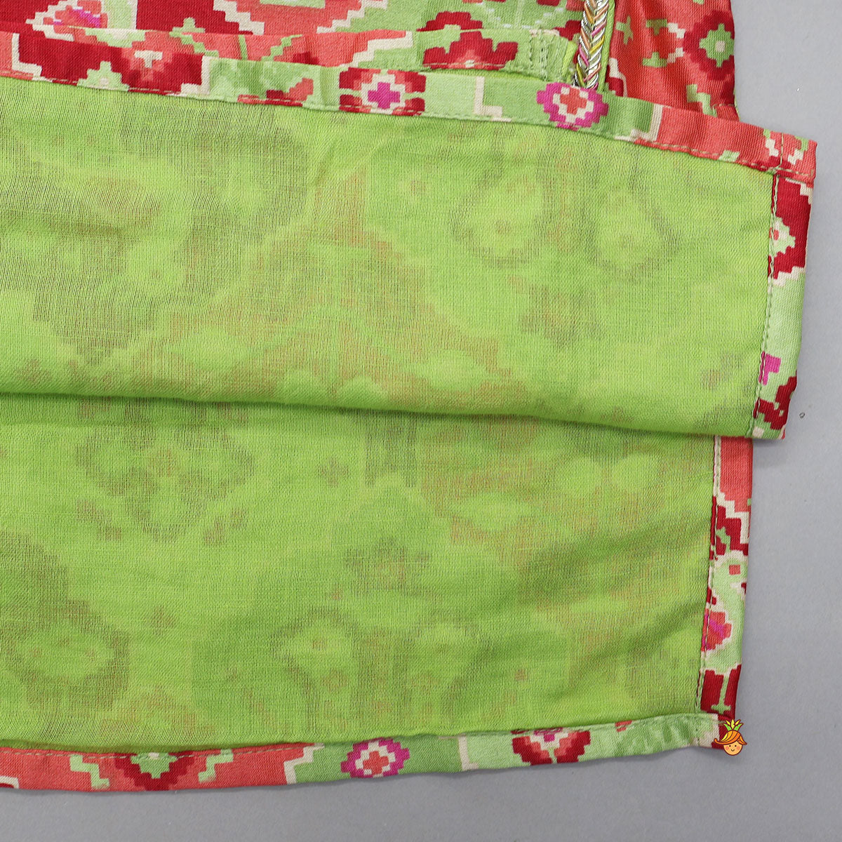 Pre Order: Patola Inspired Printed Kurta And Pyjama