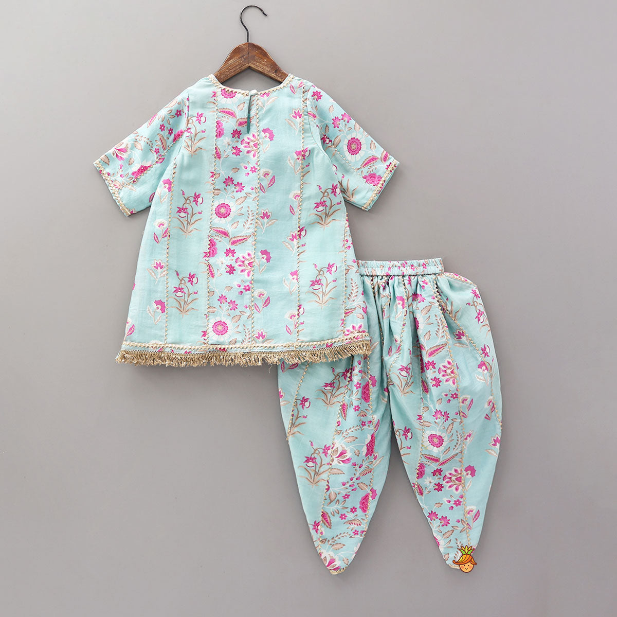Pre Order: Printed Kurti And Matching Dhoti Pant