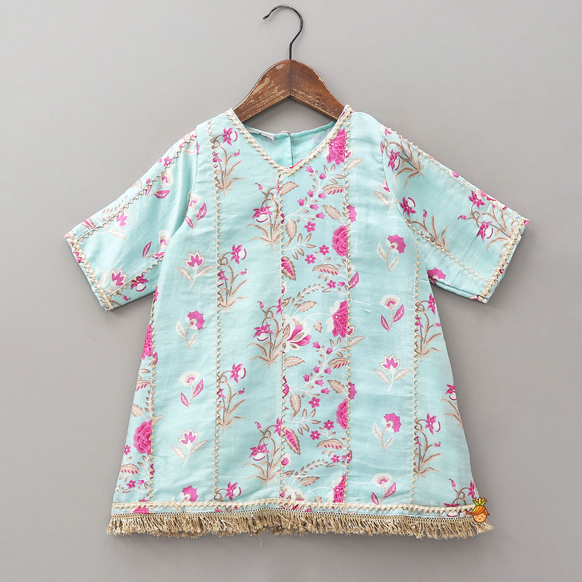 Pre Order: Printed Kurti And Matching Dhoti Pant