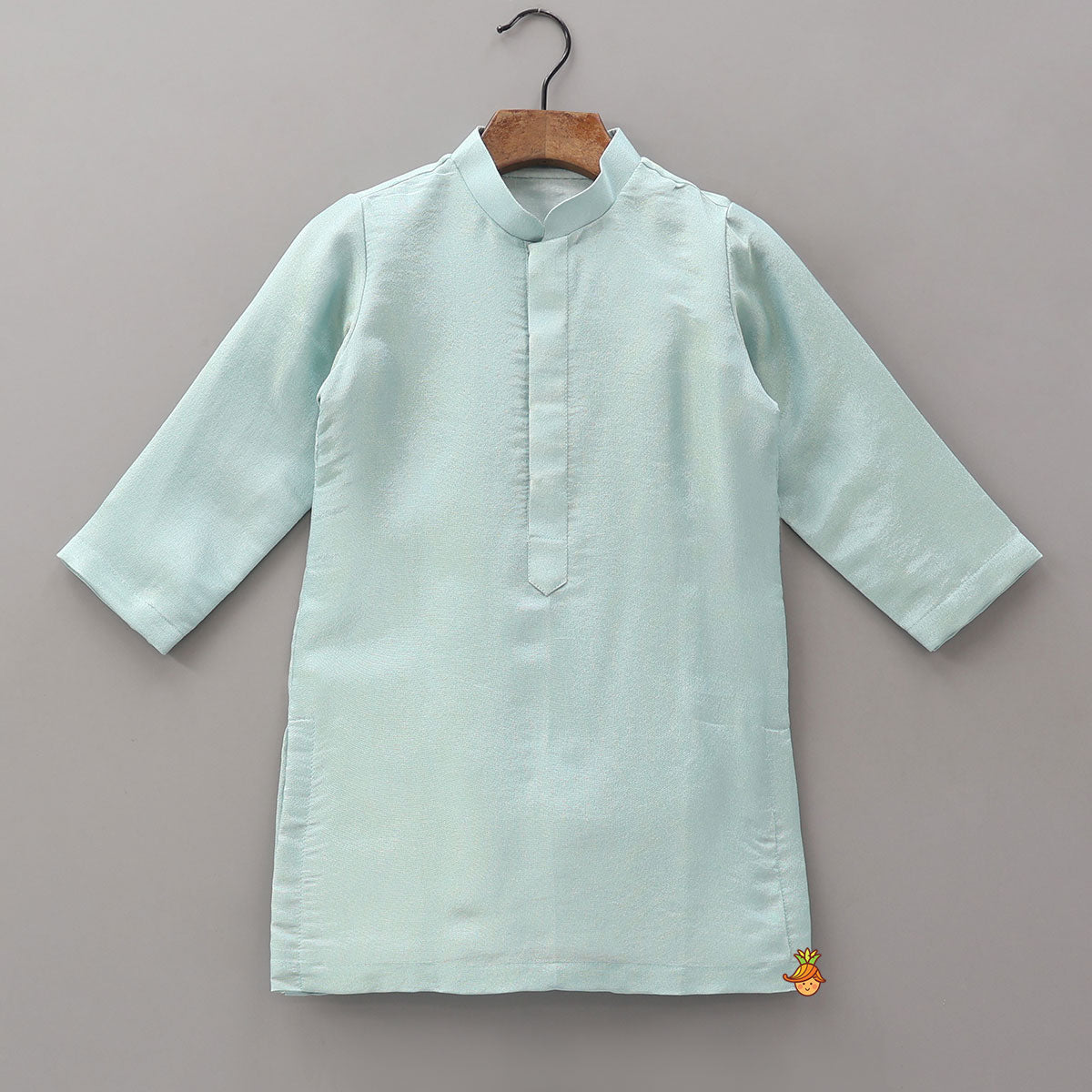 Pre Order: Shimmery Kurta With Open Jacket And Churidar