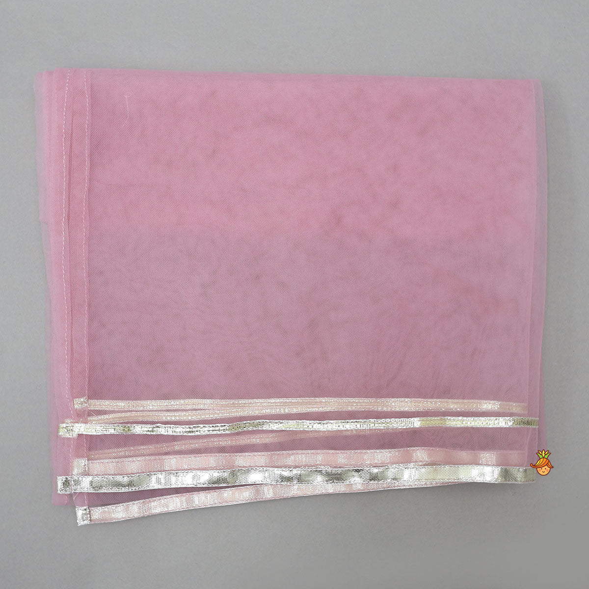 Pre Order: Sleeveless Sheen Kurti And Crushed Fabric Palazzo With Dupatta And Hair Tie