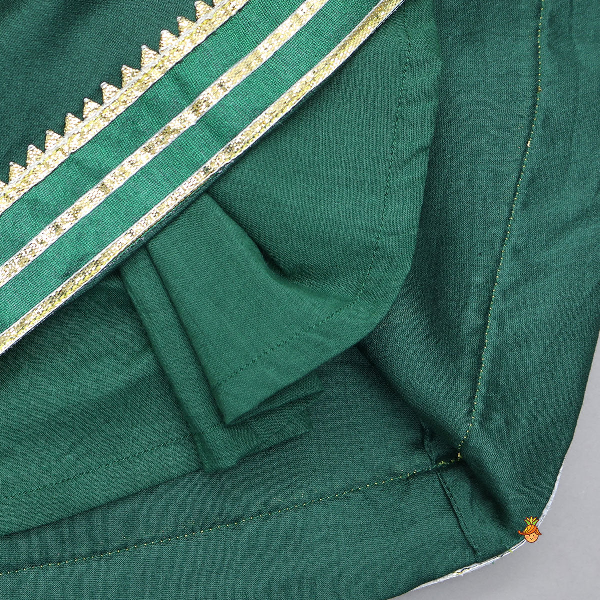Sleeveless Geometric Panel Kurta Set With Palazzo And Dupatta