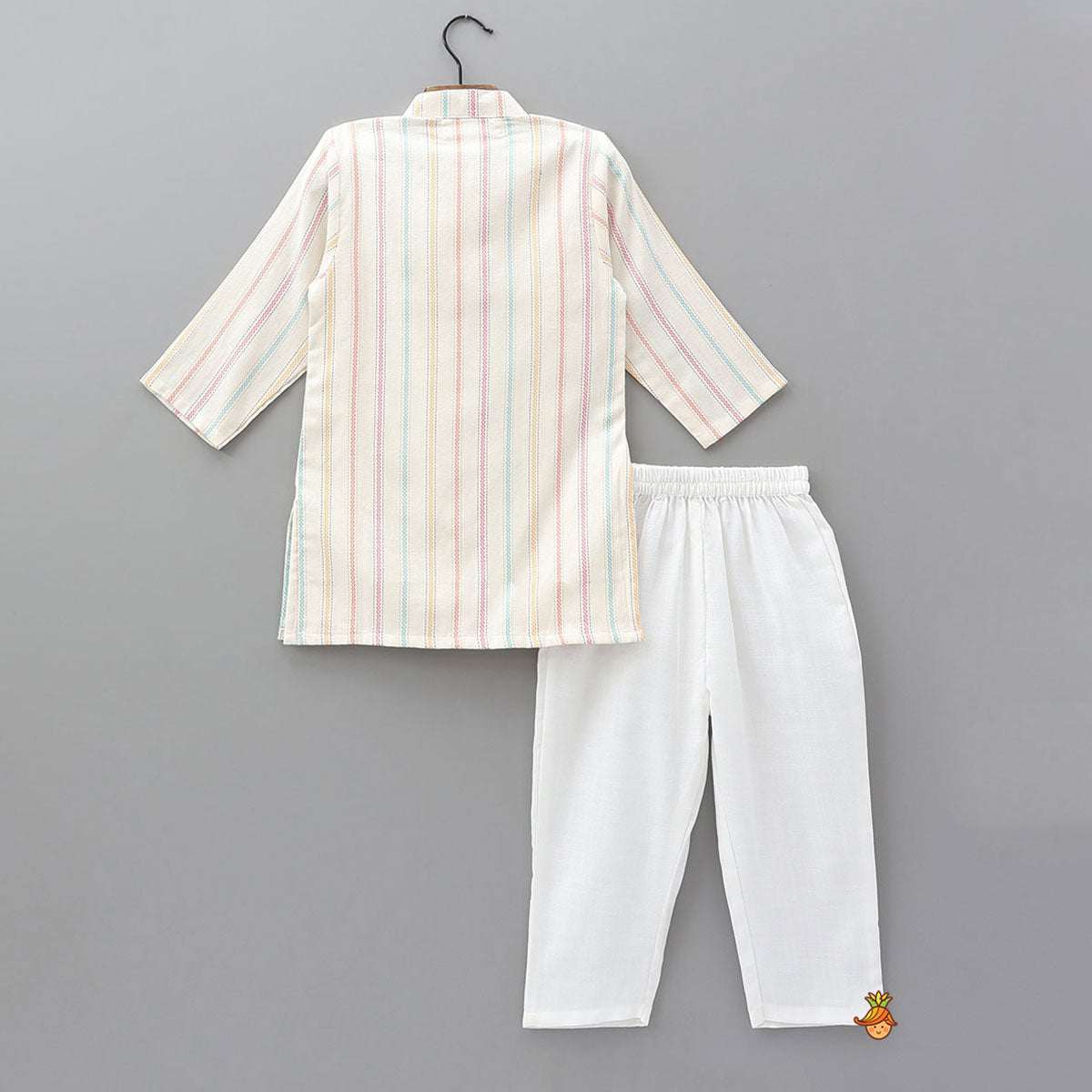 Hand Embroidered Beadwork Kurta And Pyjama