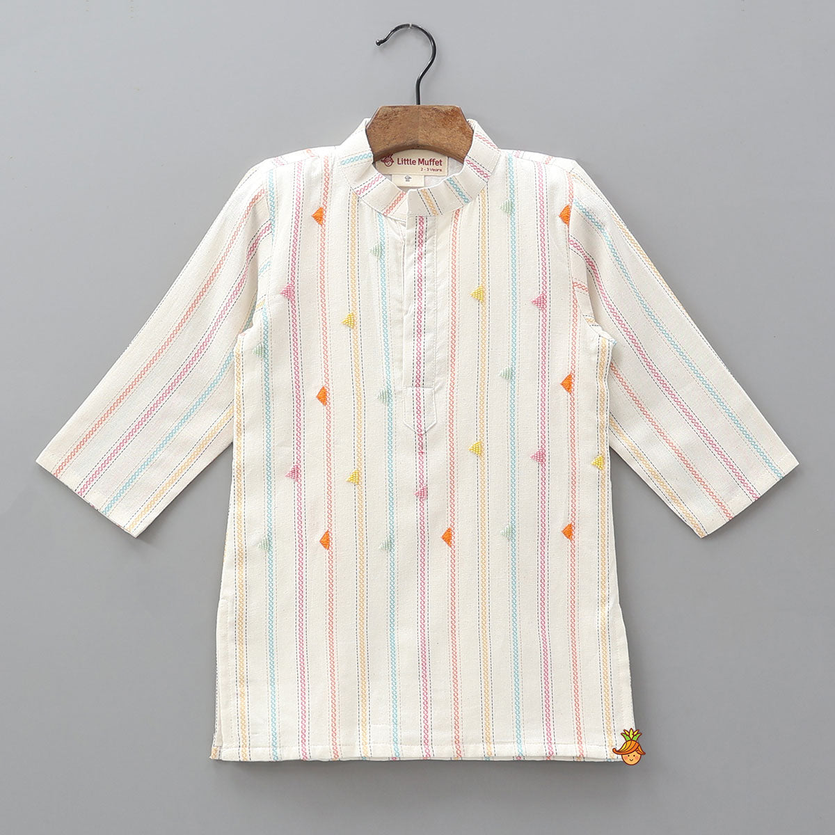 Hand Embroidered Beadwork Kurta And Pyjama