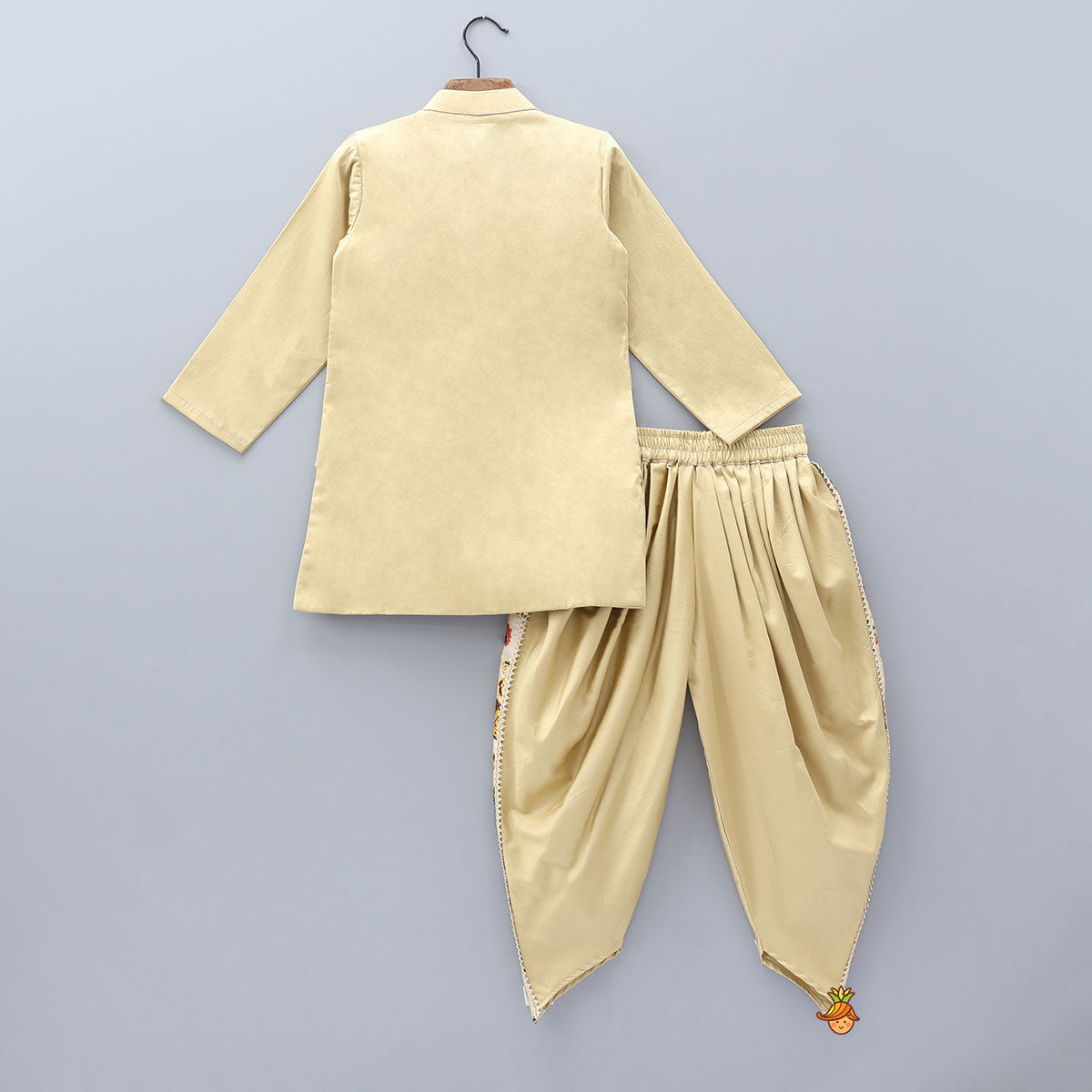 Pre Order: Traditional Patch Work Kurta And Dhoti Pant