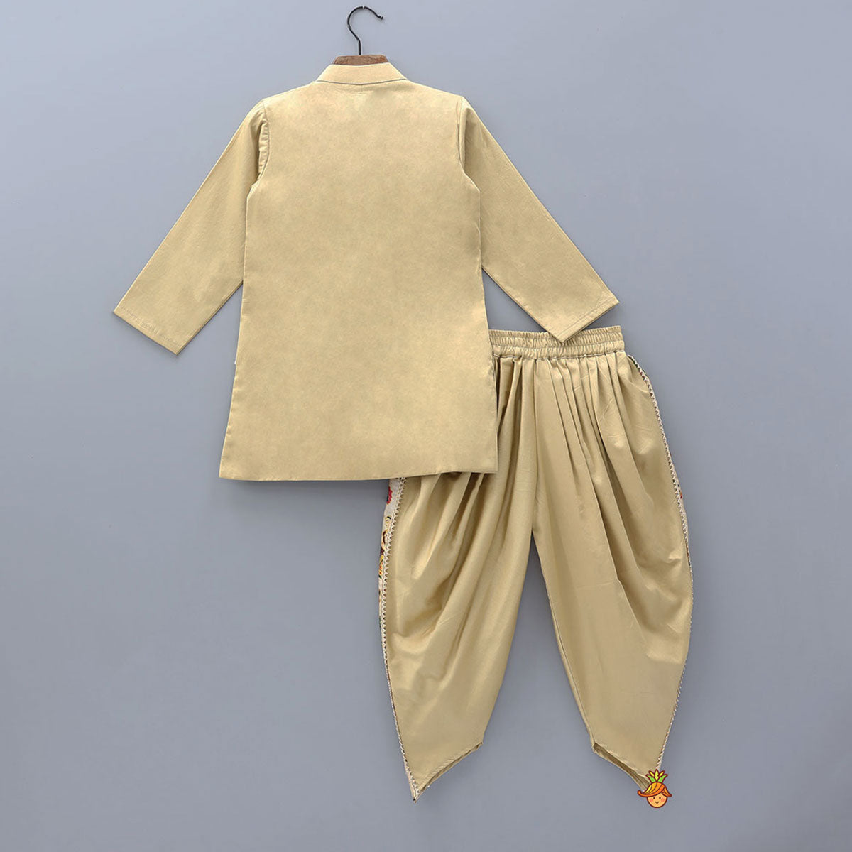 Pre Order: Traditional Patch Work Kurta And Dhoti Pant