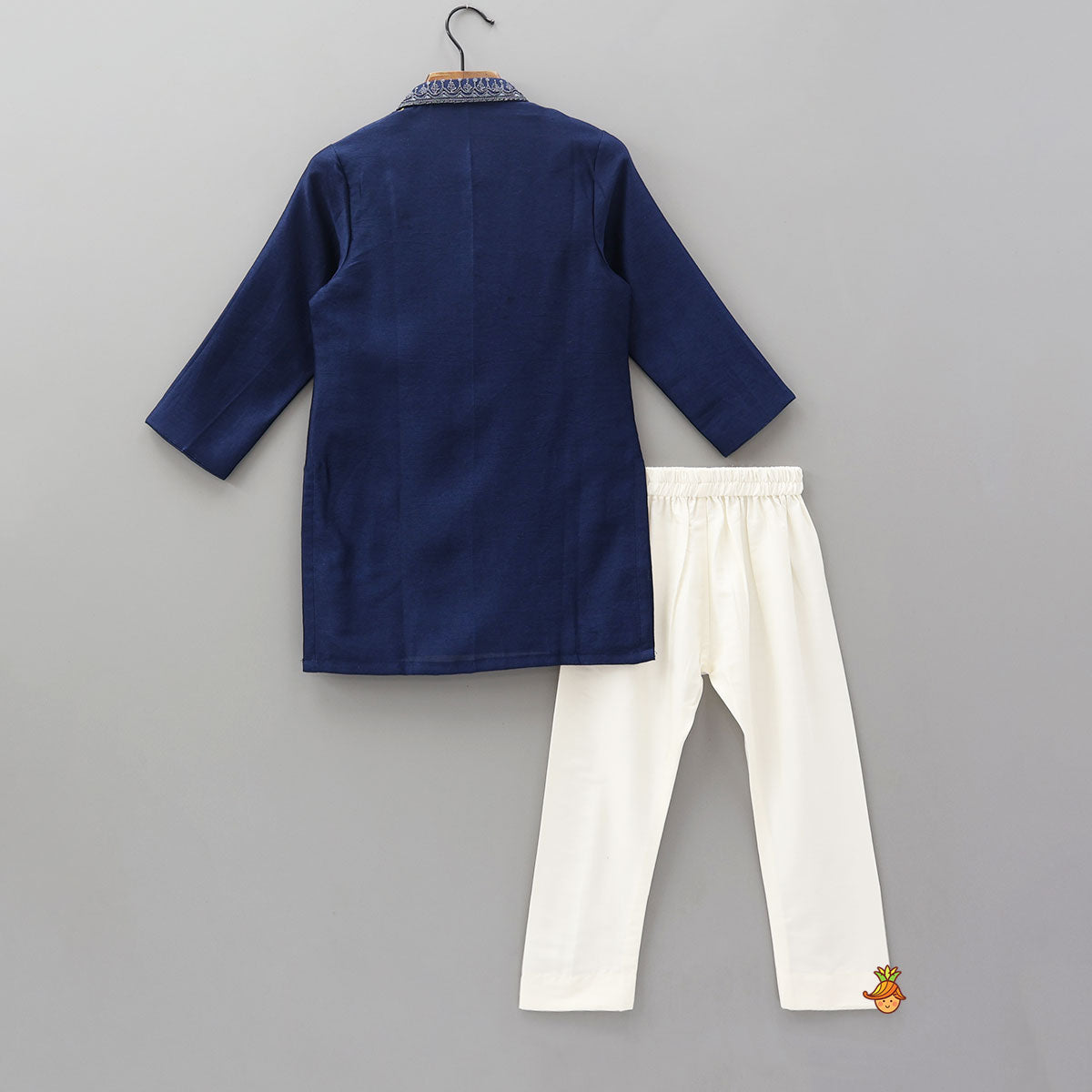 Pre Order: Embroidered Yoke Kurta And Pyjama