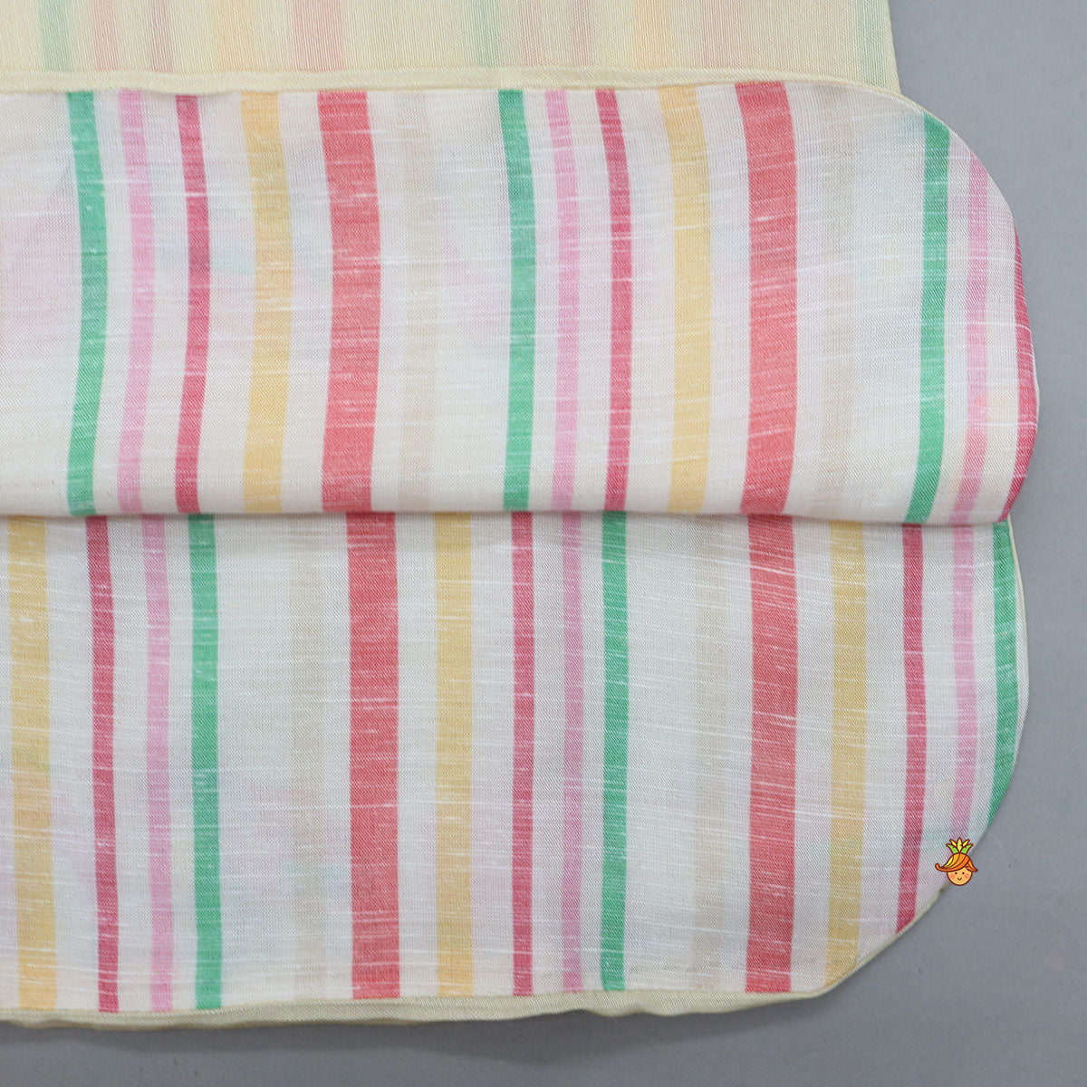 Pre Order: Striped Ethnic Kurta And Contrasting Salwar