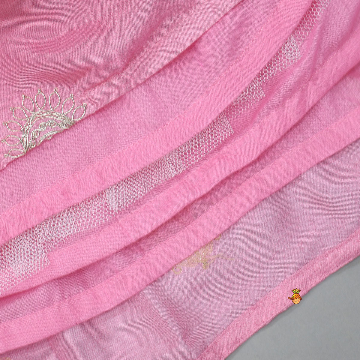 Pre Order: Hand Embroidered Strappy Top And Lehenga With Dupatta