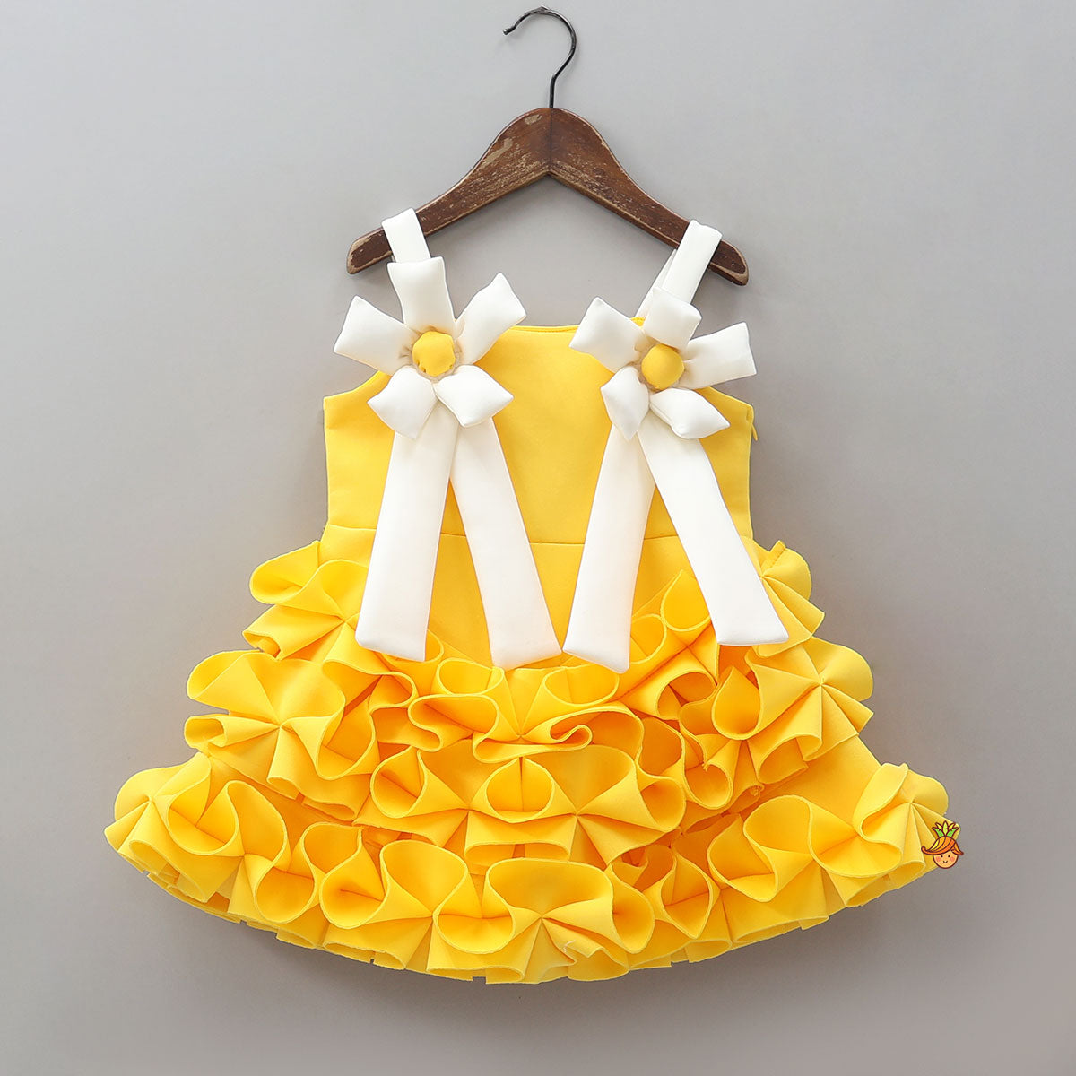 Neoprene Ruffle Dress