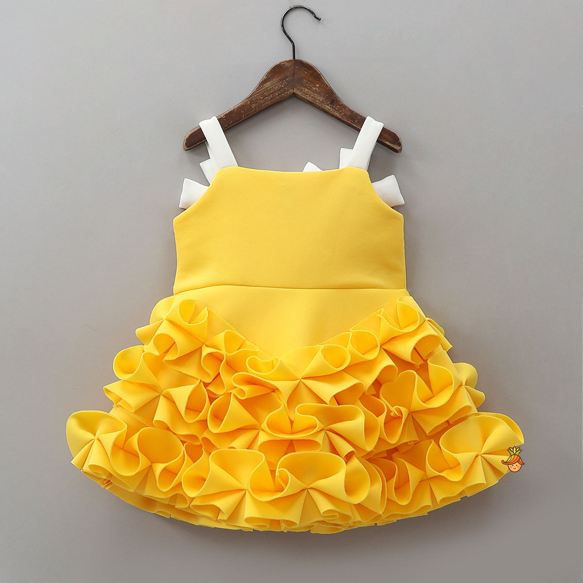 Neoprene Ruffle Dress