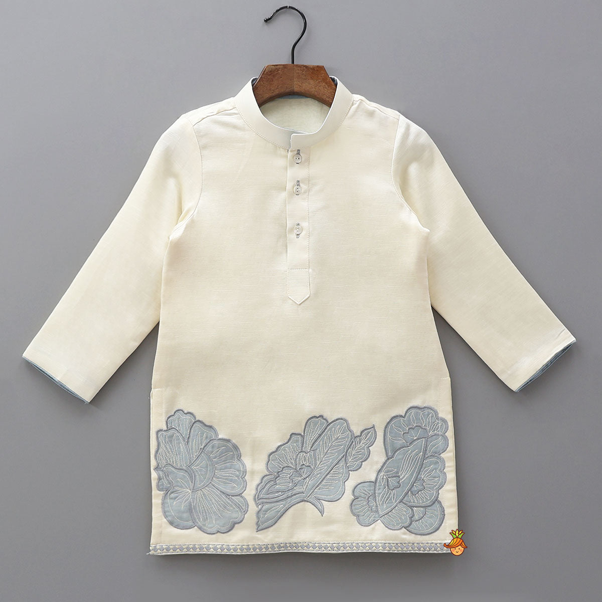 Pre Order: Delicate Applique Work Kurta And Salwar