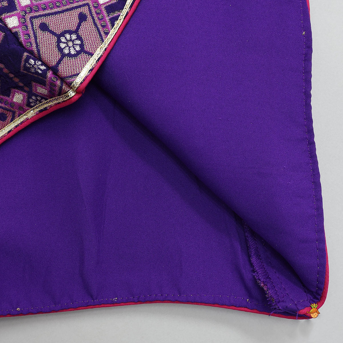 Front Tie Up Kurti And Contrasting Dhoti