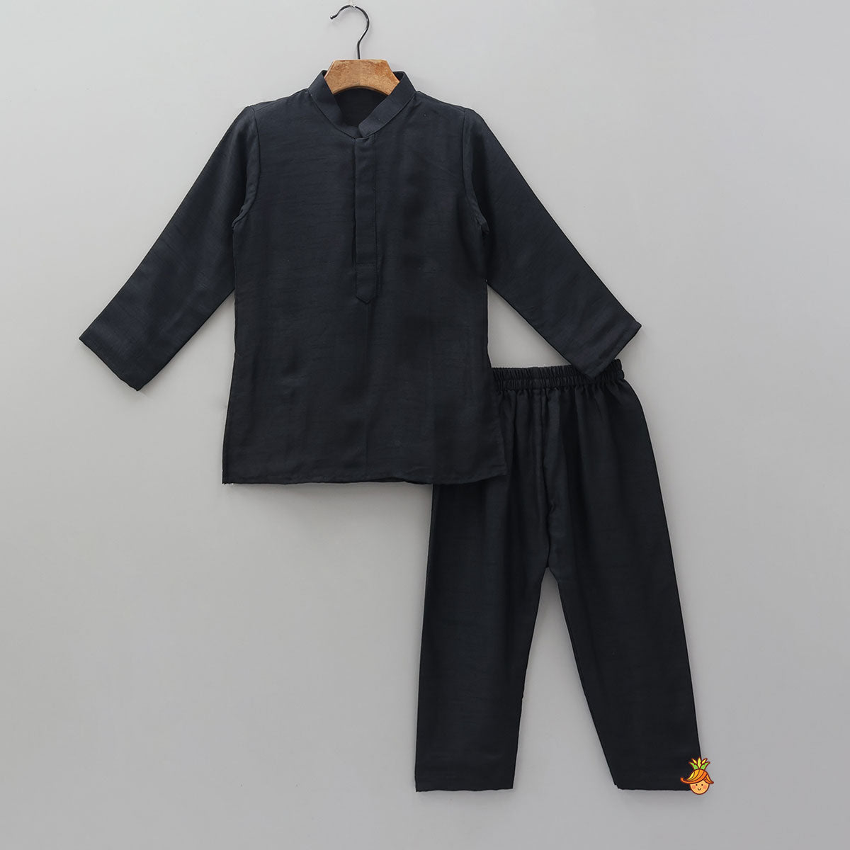 Pre Order: Ethnic Kurta With Heavy Embroidered Asymmetric Jacket And Pyjama