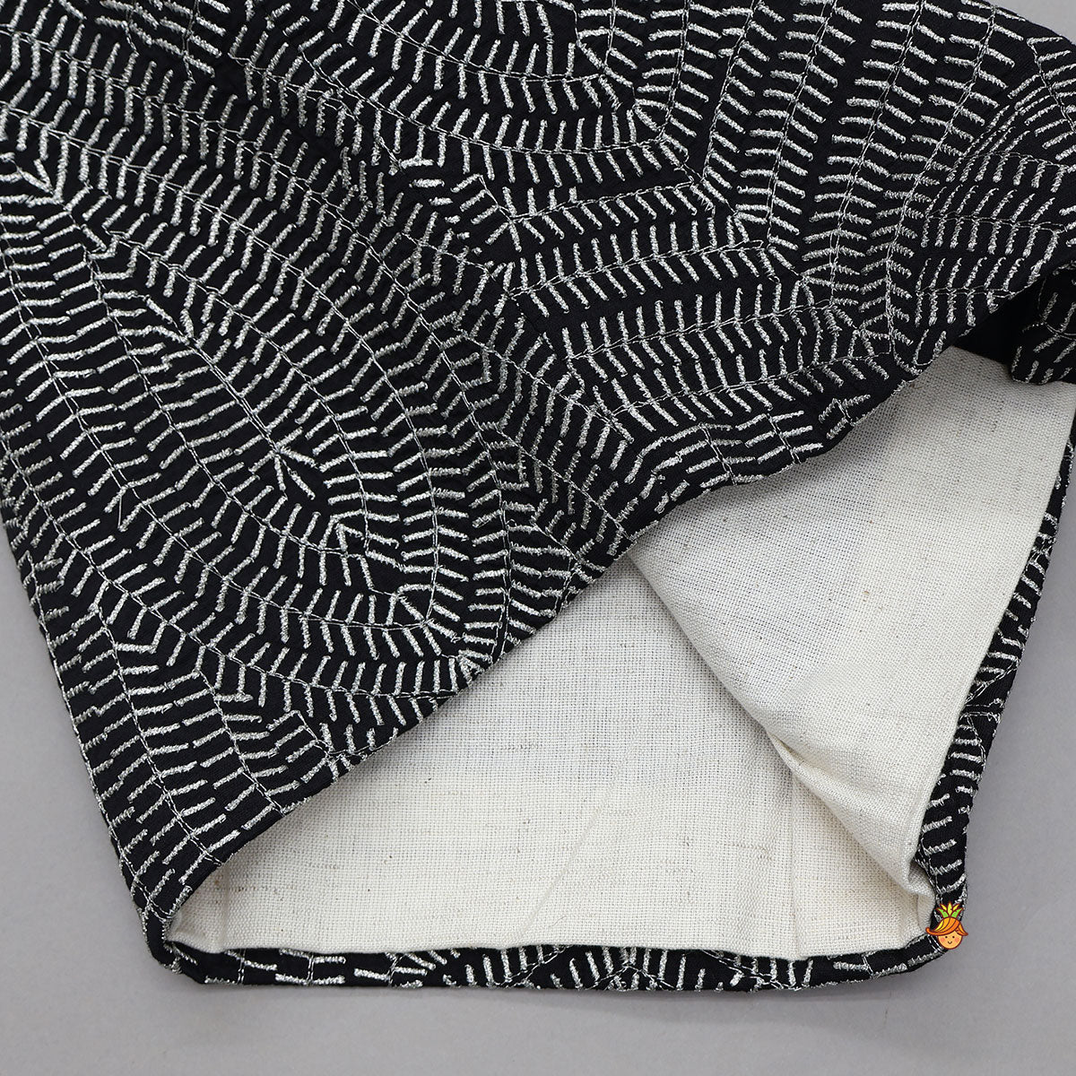 Pre Order: Ethnic Kurta With Heavy Embroidered Asymmetric Jacket And Pyjama