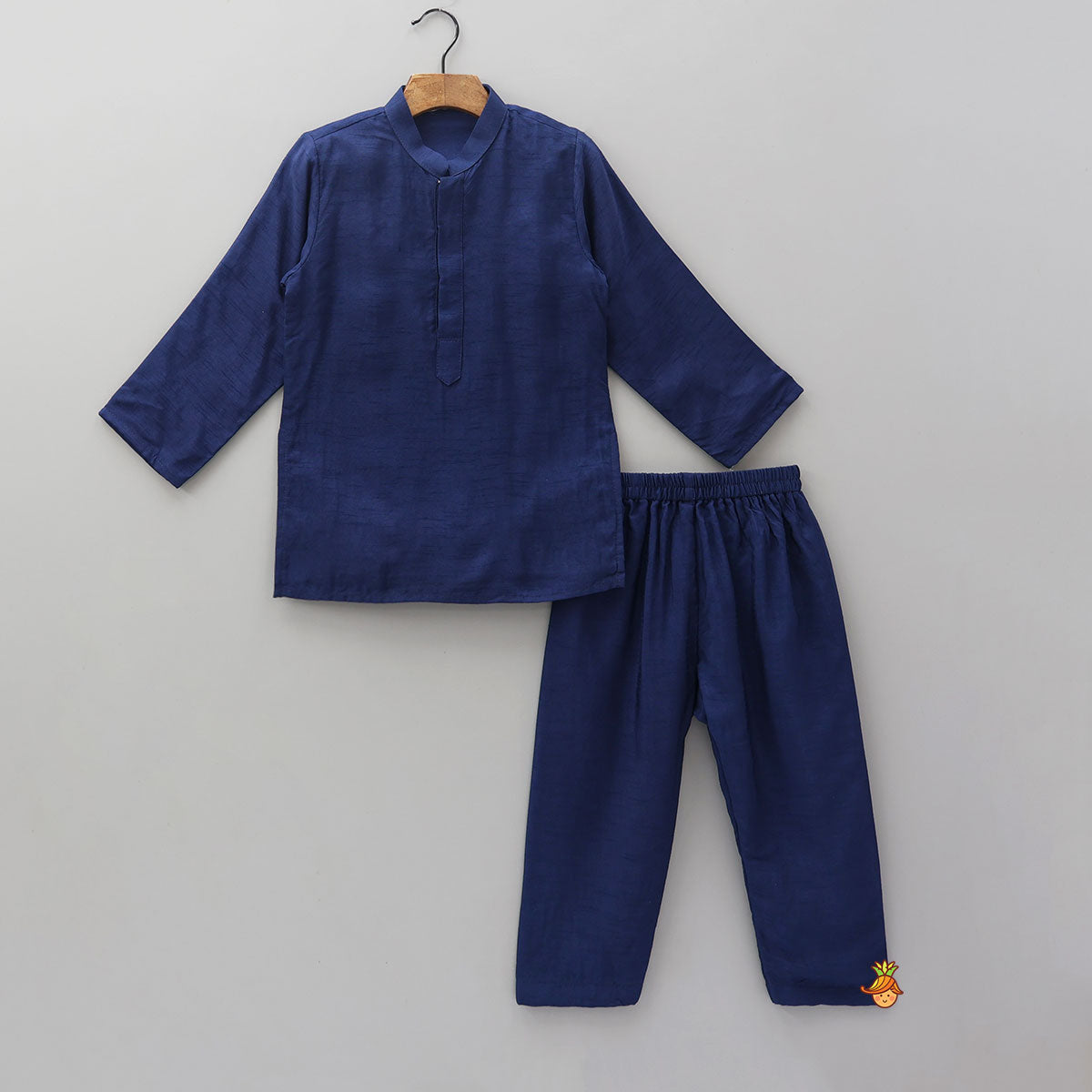 Pre Order: Ethnic Kurta With Heavy Embroidered Asymmetric Jacket And Matching Pyjama