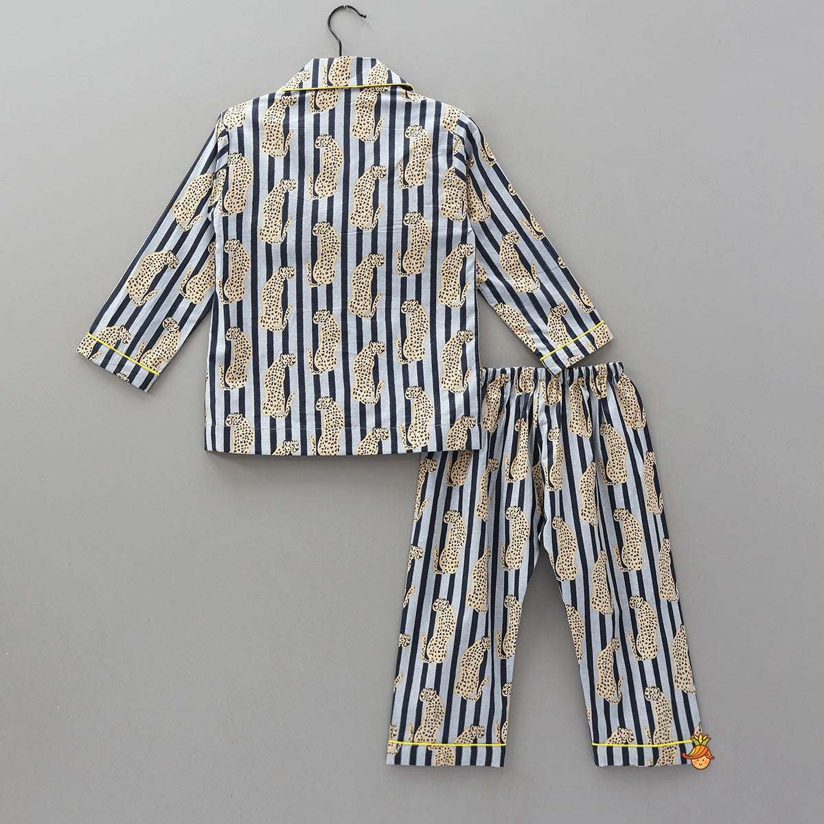 Pre Order: Animal Printed Notch Collar Sleepwear