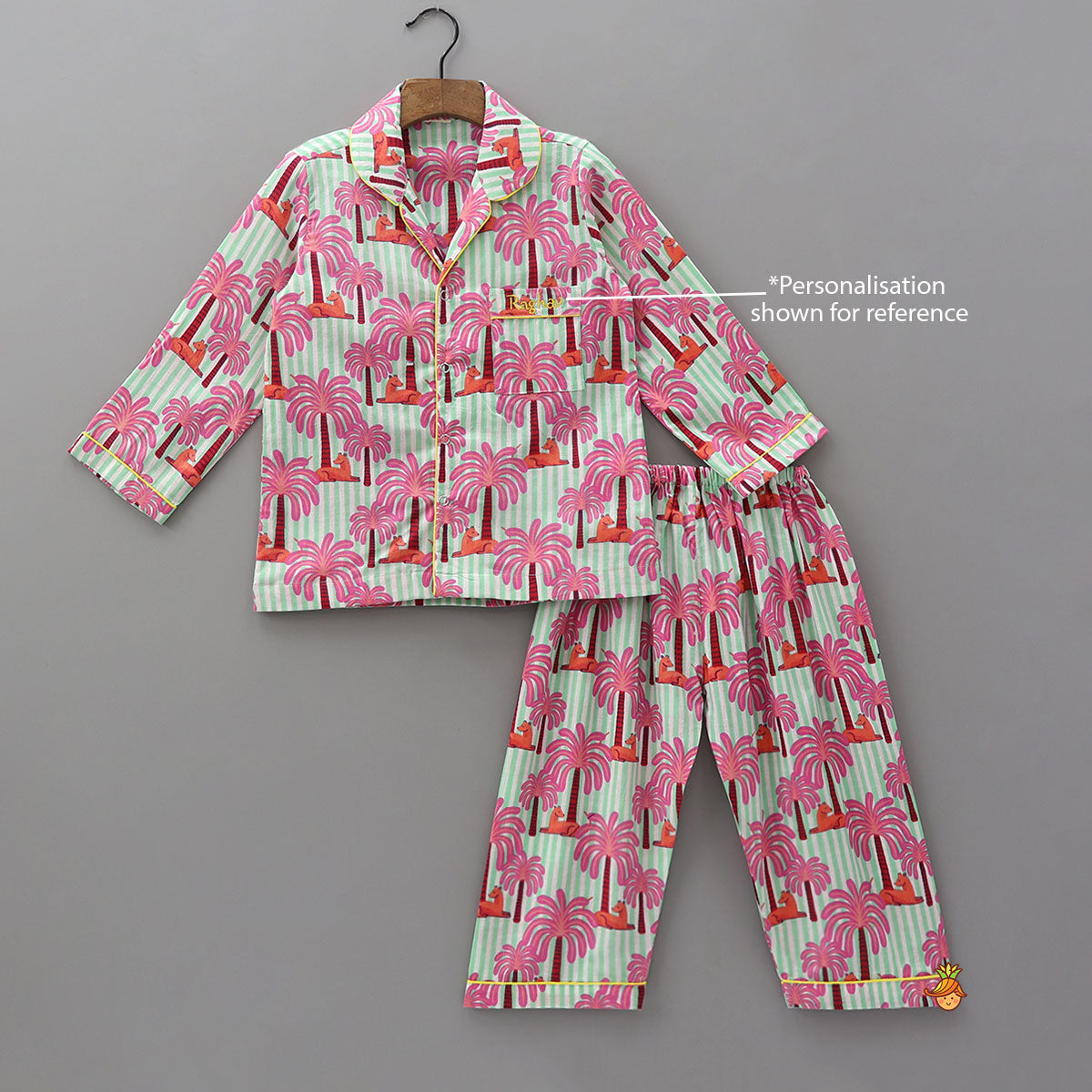 Pre Order: Palm Tree And Animal Print Sleepwear