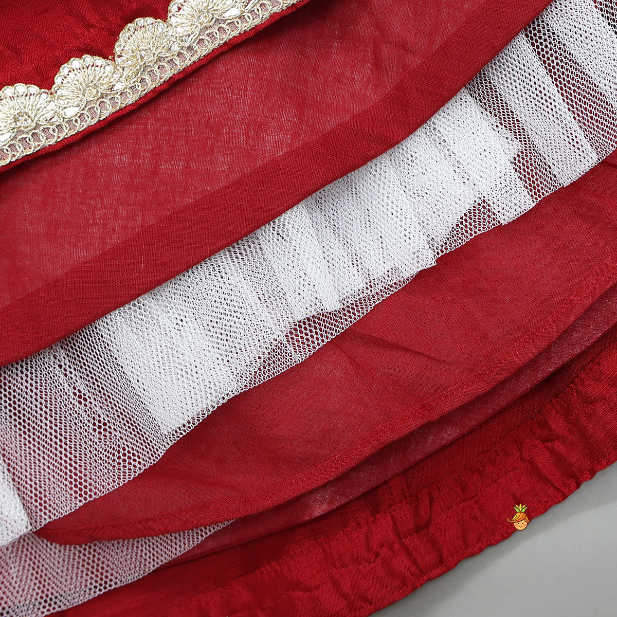 Pre Order: Sequins Embroidered Crop Top And Contrasting Lehenga With Matching Dupatta
