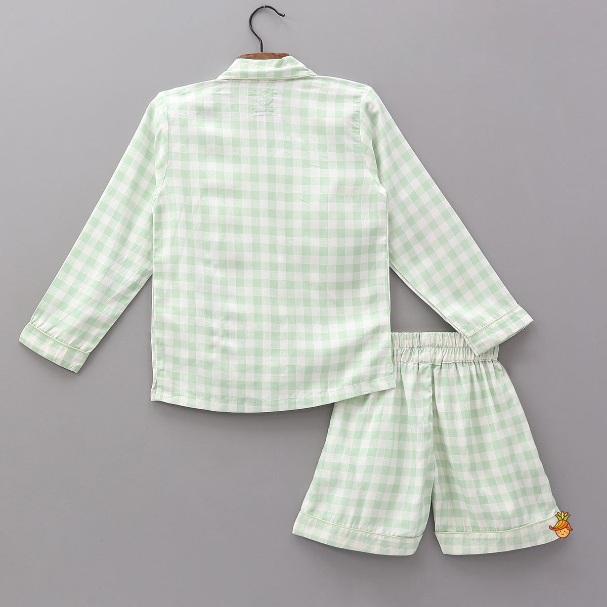 Pre Order: Checkered Print Bamboo Fabric Sleepwear Set