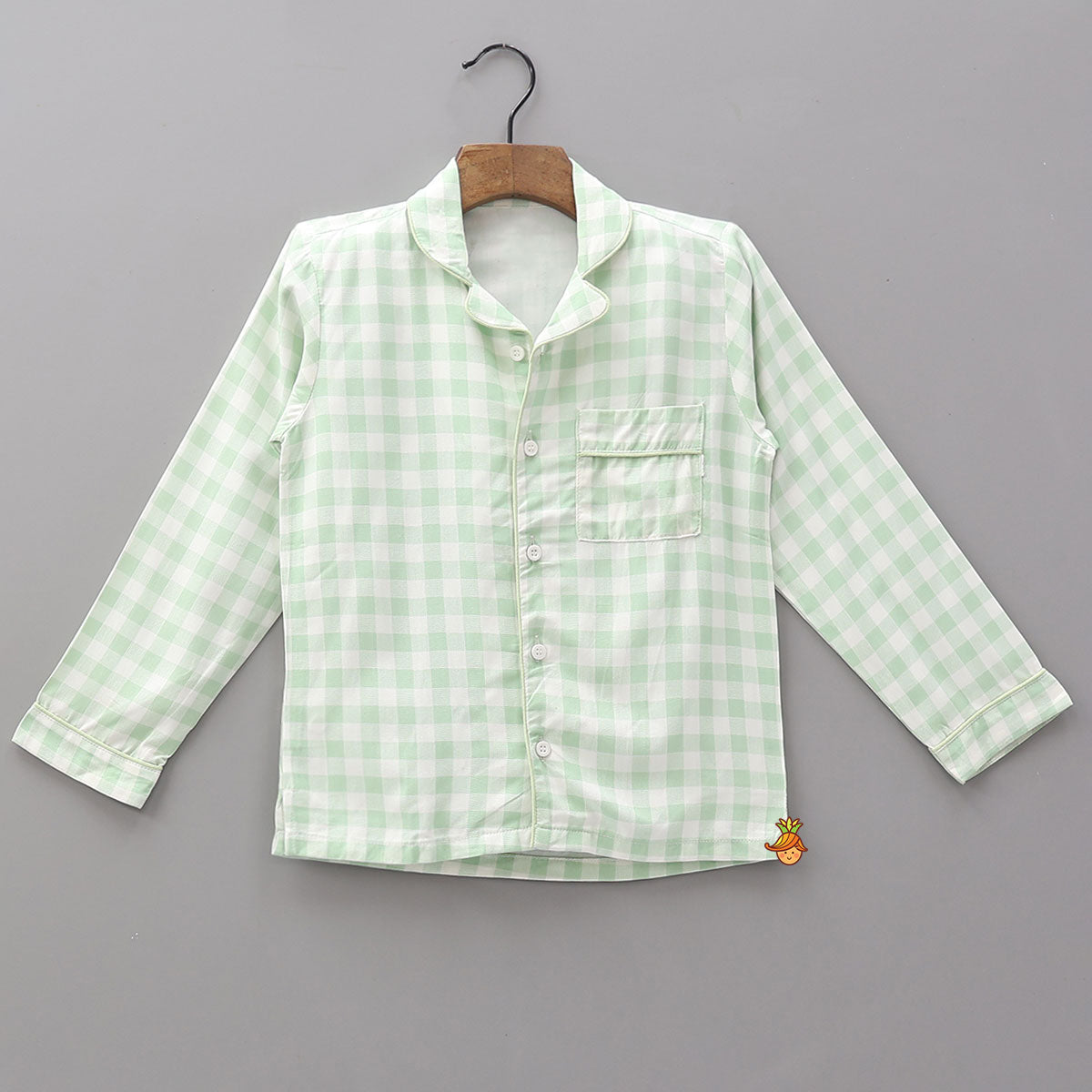 Pre Order: Checkered Print Bamboo Fabric Sleepwear Set