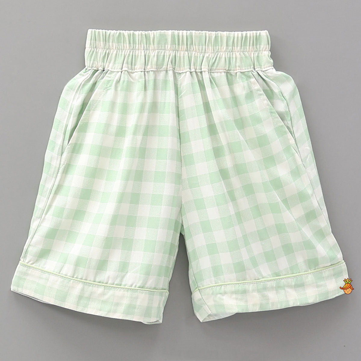 Pre Order: Checkered Print Bamboo Fabric Sleepwear Set