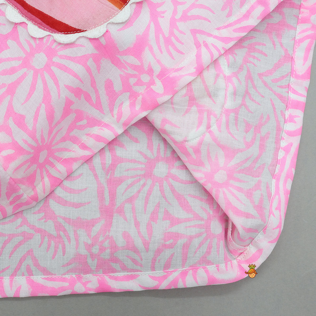 Pre Order: Hand Block Printed Tropical Design Top And Shorts