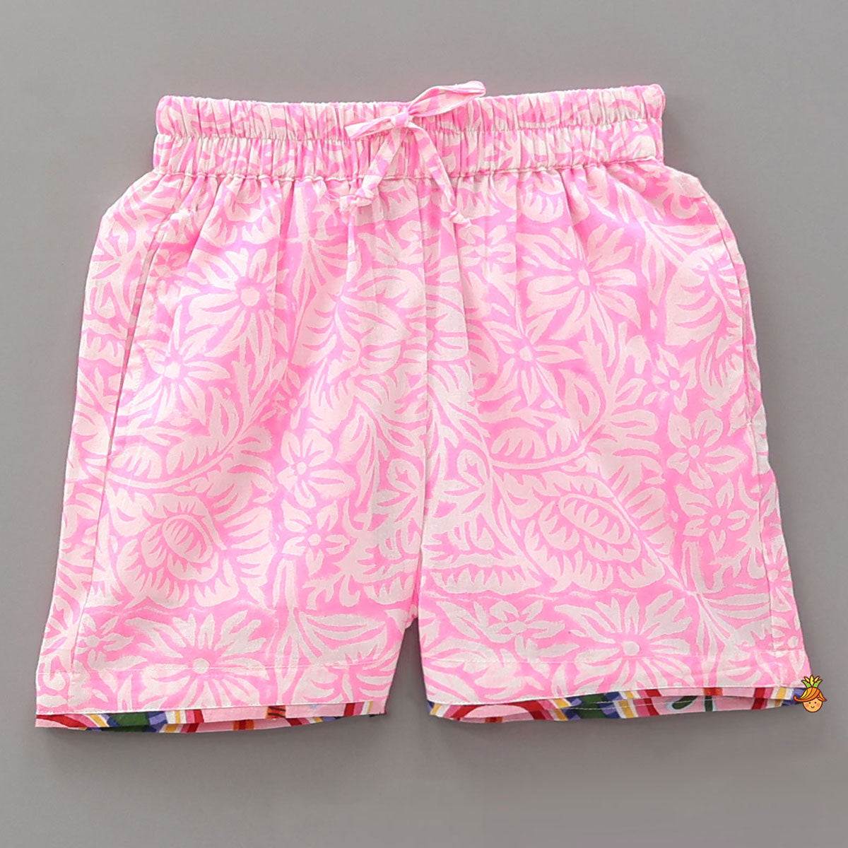 Pre Order: Hand Block Printed Tropical Shirt And Shorts